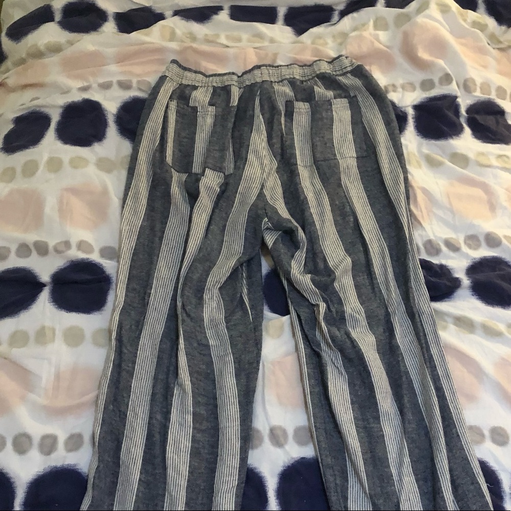 Adjustable Striped Blue Palazzos 💙💛 - Picture 5 of 6